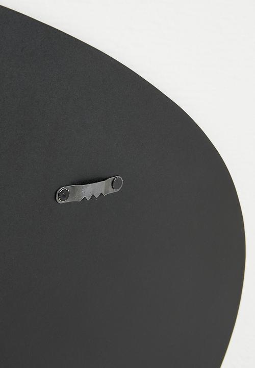 H&S - Square organic shape mirror - Black