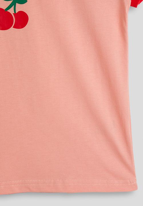 Pop Candy - Cherry slogan tee - pink/red