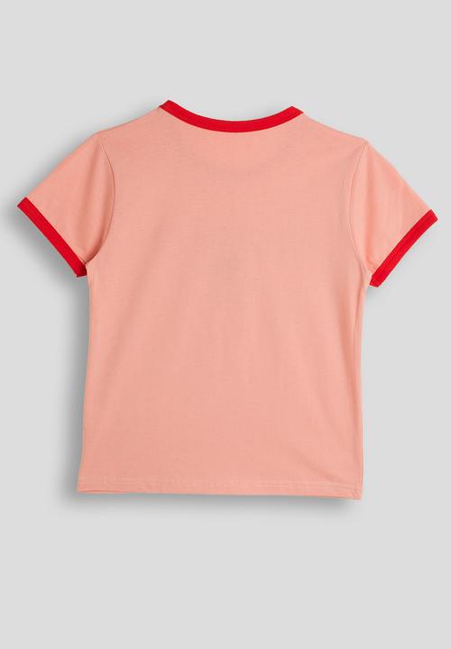 Pop Candy - Cherry slogan tee - pink/red