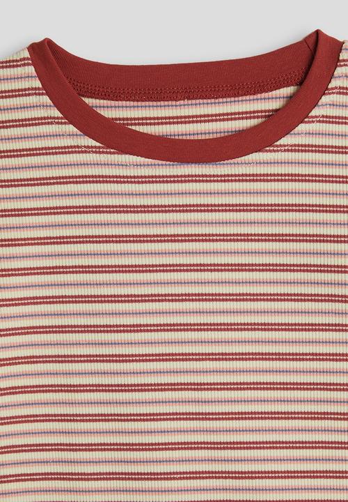 Pop Candy - Crew neck tee - red stripes