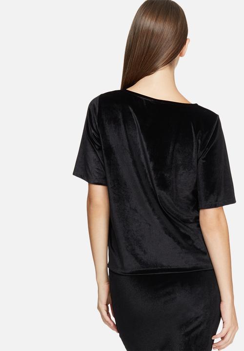 Jacqueline de Yong - Sherry velvet top