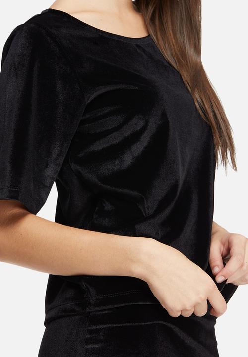 Jacqueline de Yong - Sherry velvet top