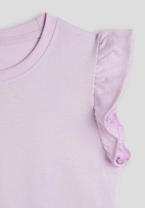 Pop Candy - Frilled sleeve tee - light purple