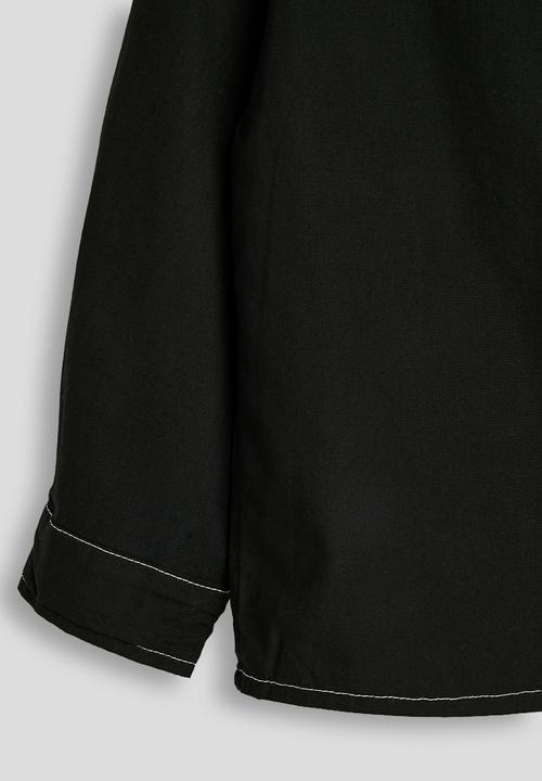 Pop Candy - Denim shacket - black