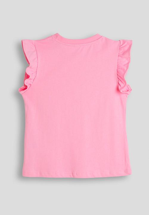 Pop Candy - Frilled sleeve tee - pink