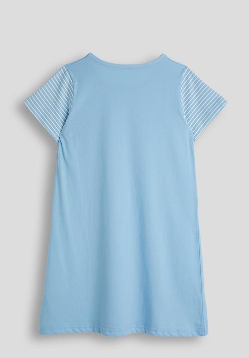 Pop Candy - Scattered applique t-shirt dress - blue