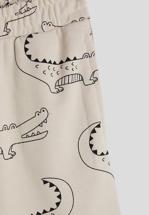 Pop Candy - Croc all-over-print shorts - off white