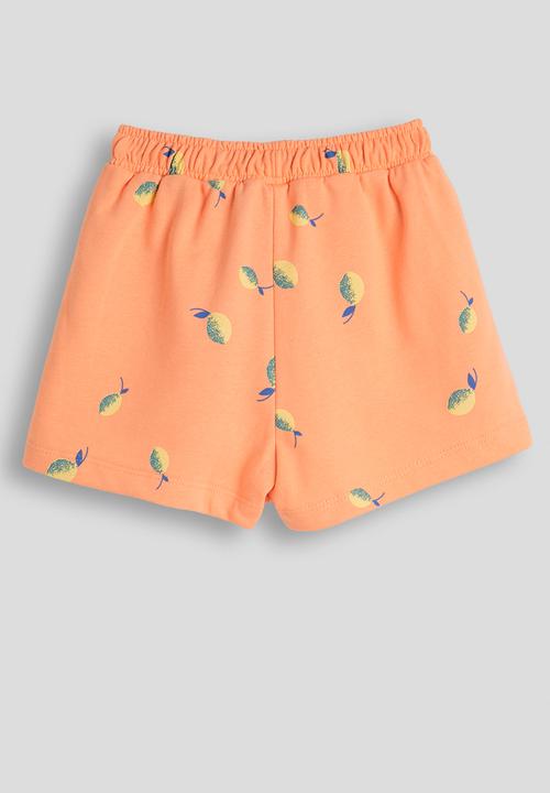 Pop Candy - Lemon all-over-print sweatshorts - peach