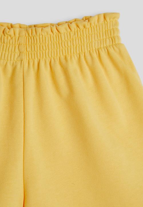 Pop Candy - Elaticated waist sweatshorts - sunny yellow