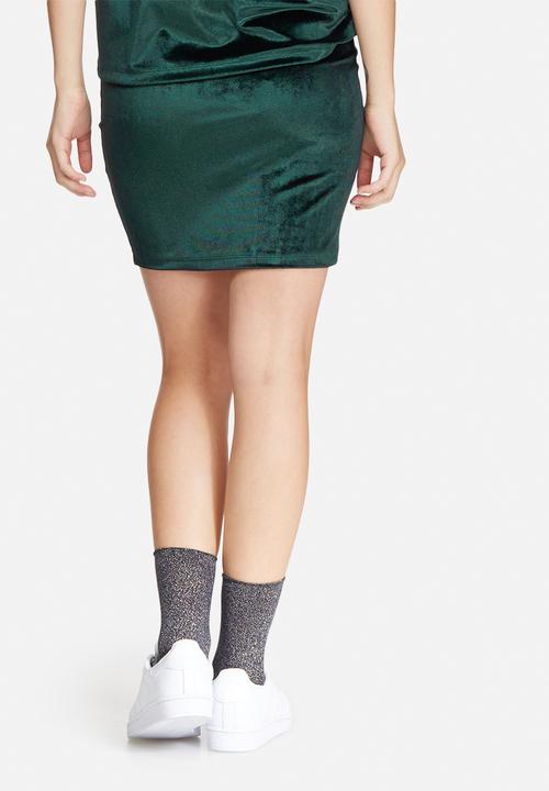 Jacqueline de Yong - Sherry velvet pencil skirt