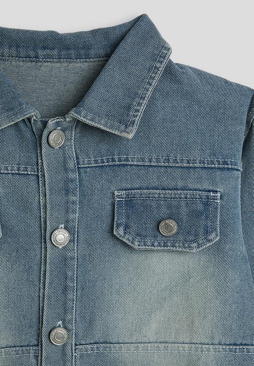 Pop Candy - Pointed denim jacket - light blue