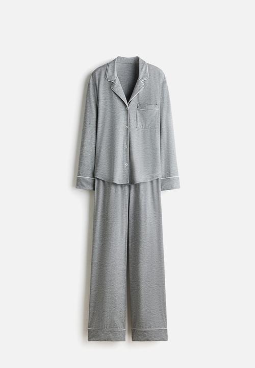 H&M - Viscose-blend pyjamas - light grey marl