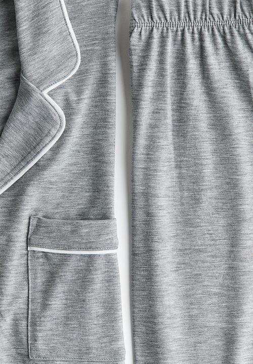 H&M - Viscose-blend pyjamas - light grey marl