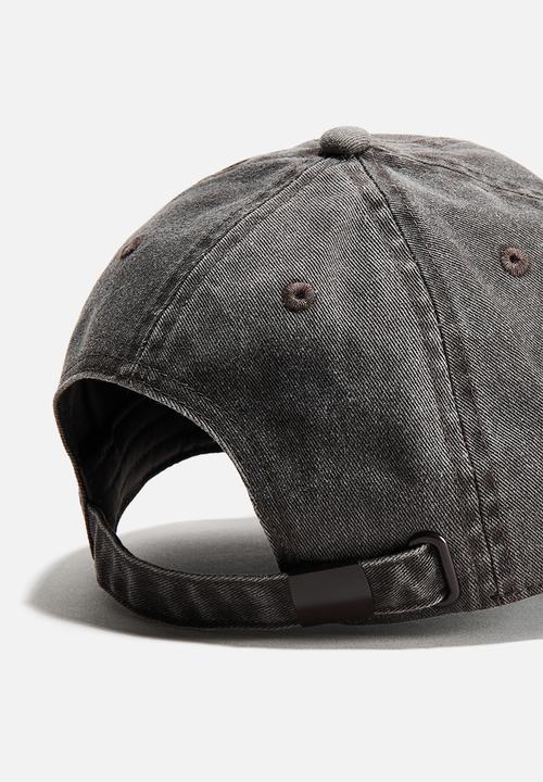 H&M - Embroidered-motif twill cap - dark brown/balance