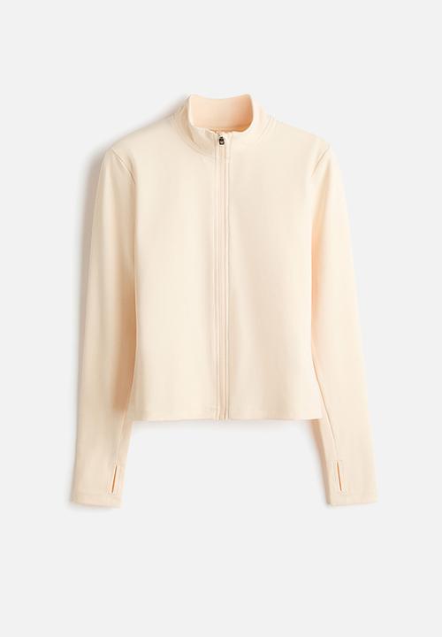 H&M - Zip-through sports jacket with softmove? - peachy beige