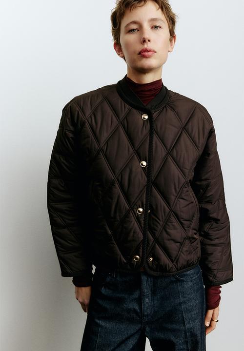H&M - Quilted jacket - dark brown