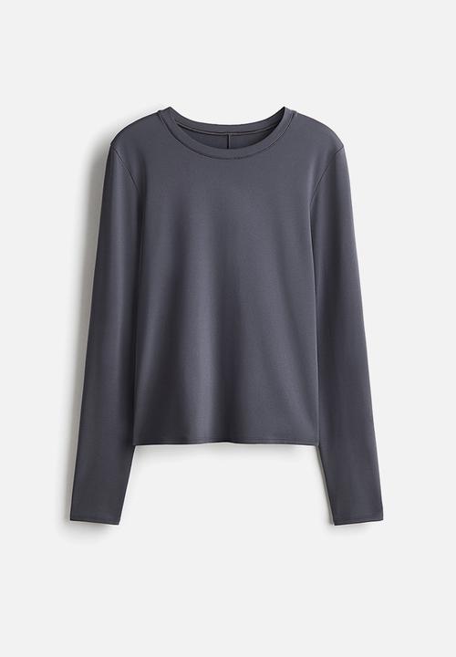 H&M - Sports top with drymove? - dark grey