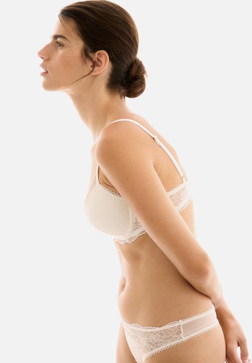 H&M - Lace push-up bra - white