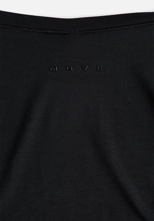 H&M - Sports wrap top in modal - black