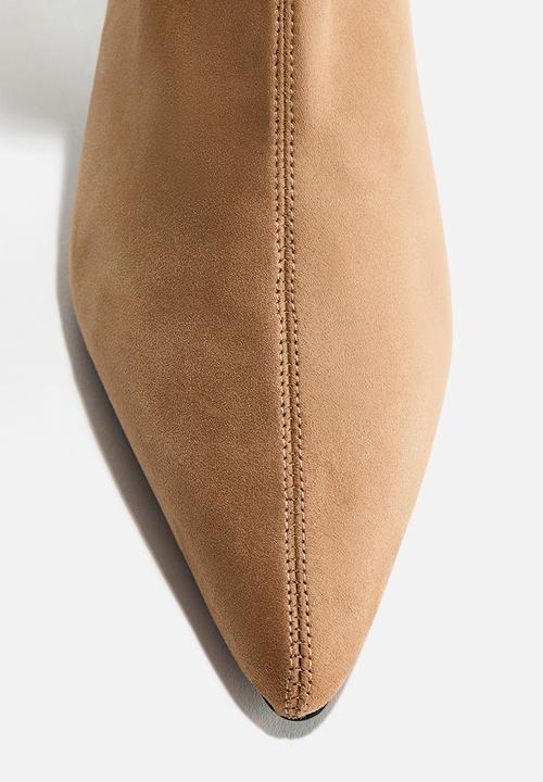 H&M - Heeled sock boots - beige
