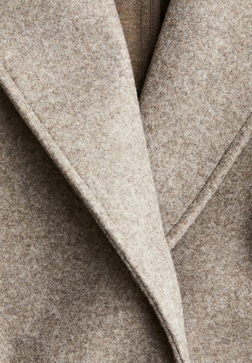 H&M - Tie-belt coat - light beige