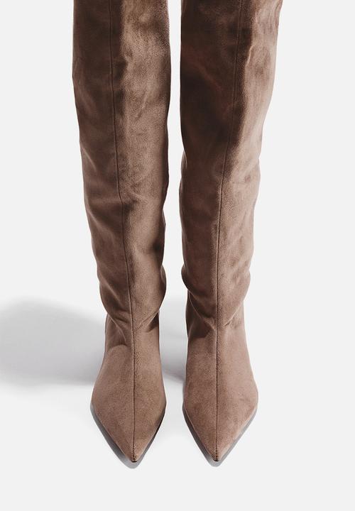 H&M - Kitten-heeled boots - beige