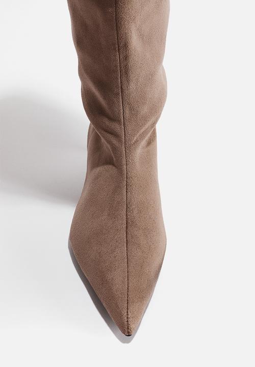 H&M - Kitten-heeled boots - beige