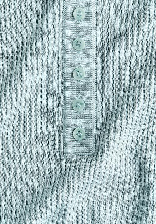 H&M - Rib-knit top - light turquoise