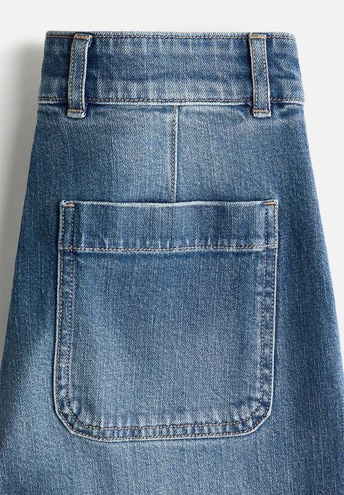 H&M - Wide high jeans - denim blue