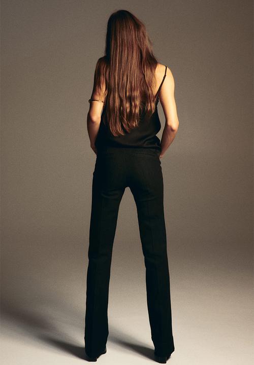 H&M - Flared high jeans - denim black