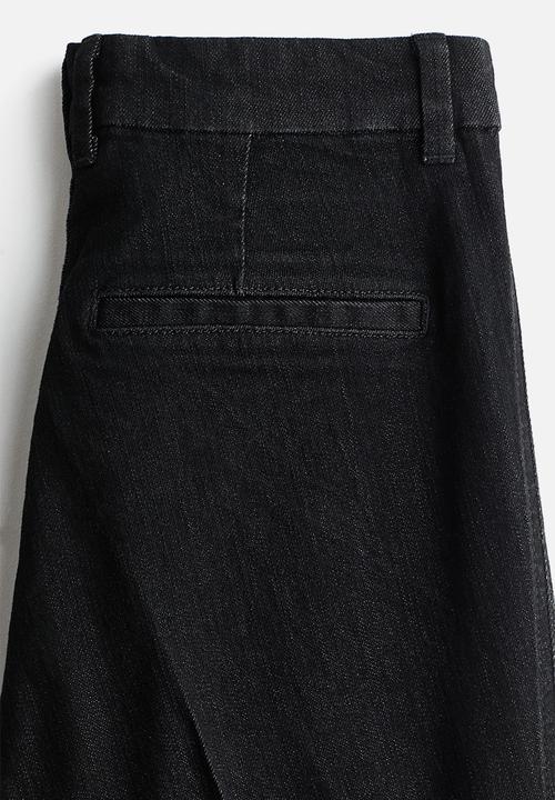H&M - Flared high jeans - denim black