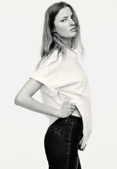 H&M - Flared high jeans - dark denim blue
