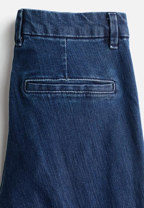 H&M - Flared high jeans - dark denim blue
