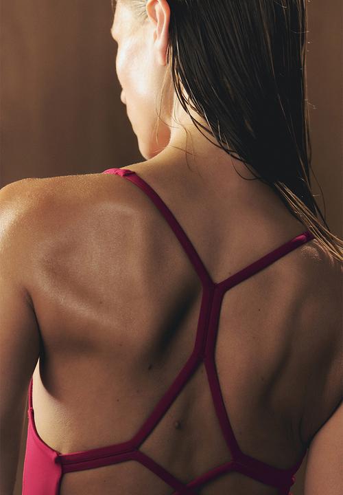H&M - Sculptmove? sports playsuit - dark fuchsia