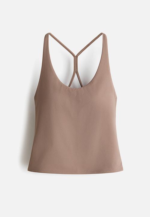 H&M - Sculptmove? sports vest top - beige