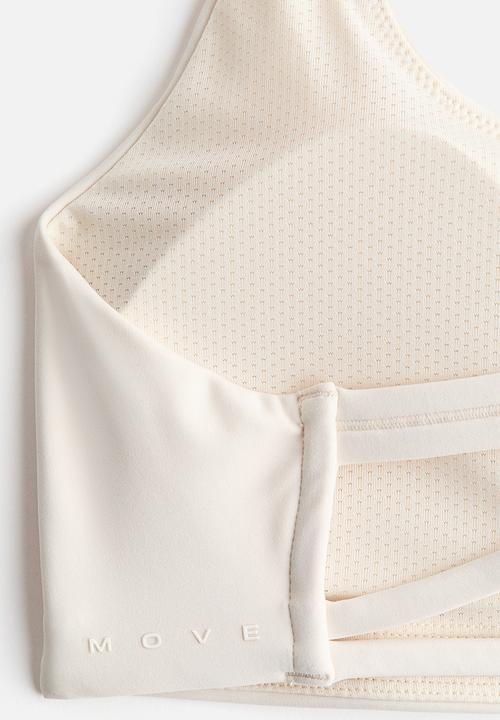 H&M - Sculptmove? medium support sports bra - ivory
