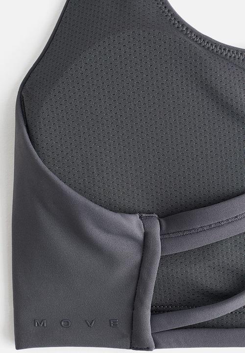 H&M - Sculptmove? medium support sports bra - dark grey