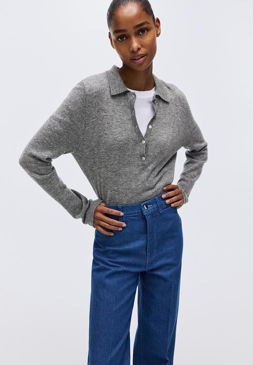 H&M - Straight high jeans - denim blue