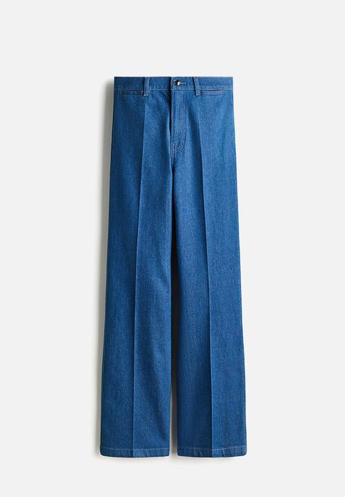 H&M - Straight high jeans - denim blue