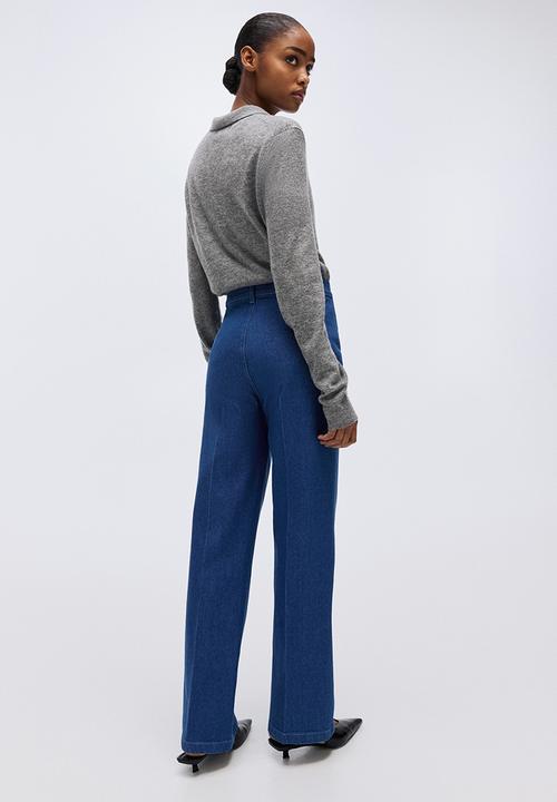 H&M - Straight high jeans - denim blue