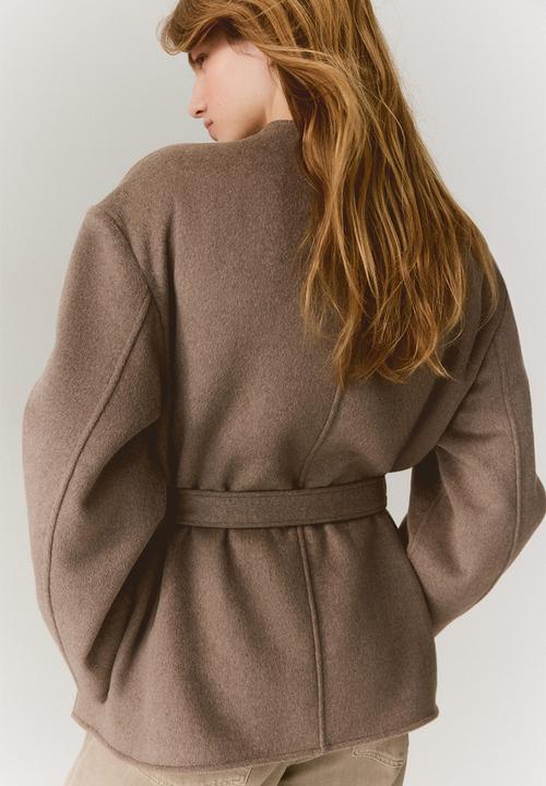 H&M - Tie-belt coat - mole