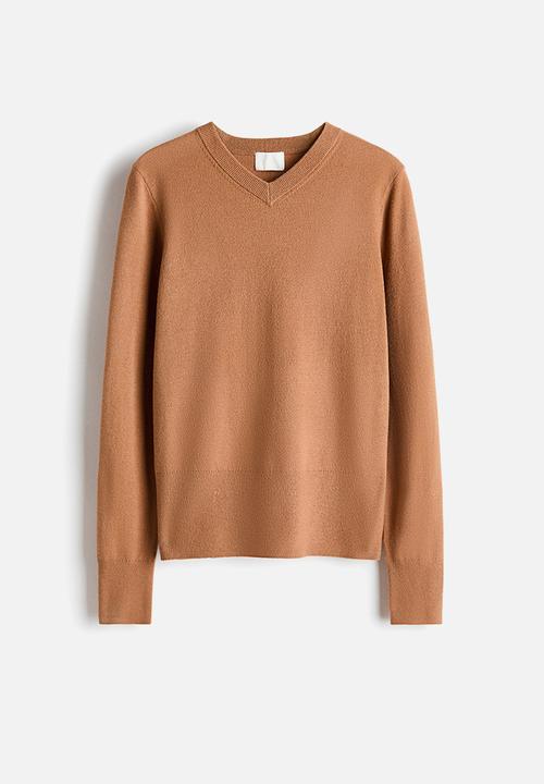 H&M - V-neck jumper - dark beige