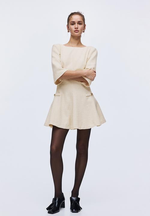 H&M - Boucle dress - light beige