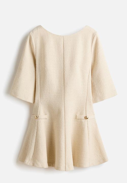 H&M - Boucle dress - light beige