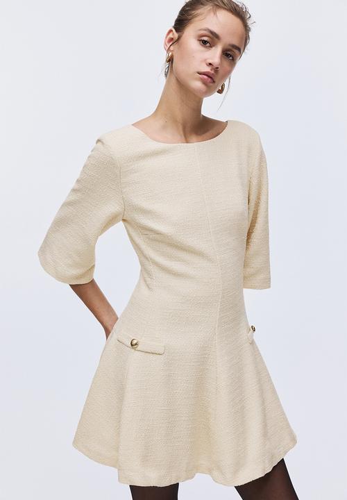 H&M - Boucle dress - light beige