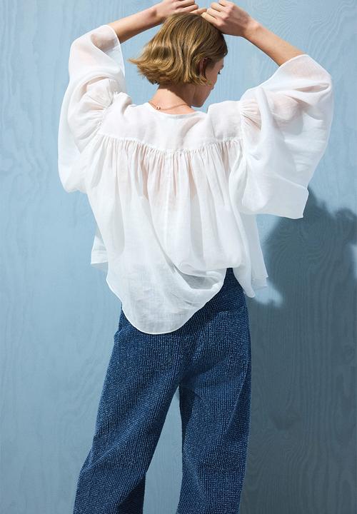 H&M - Boucle bootcut high waist jeans - denim blue