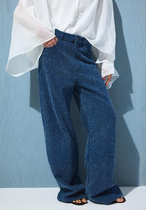 H&M - Boucle bootcut high waist jeans - denim blue