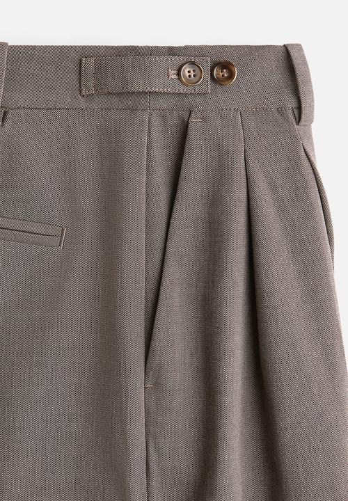 H&M - Tailored trousers - dark mole
