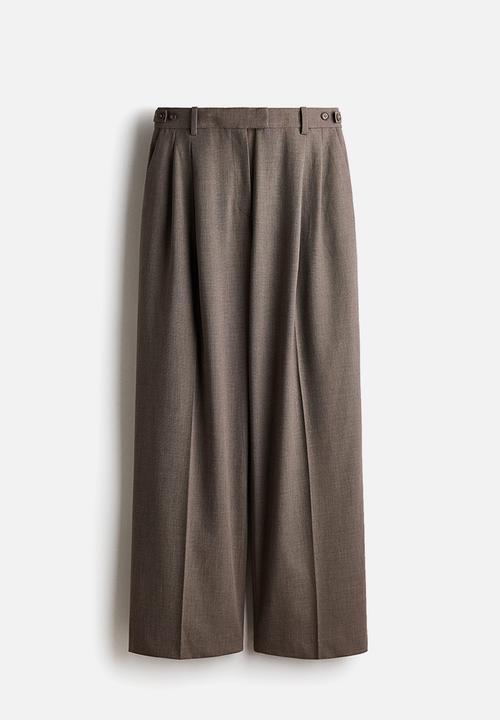 H&M - Tailored trousers - dark mole