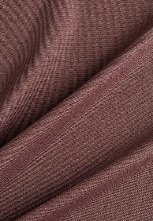 H&M - Long-sleeved microfibre top - dark dusty pink